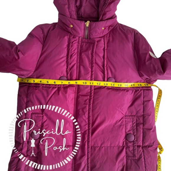 Moncler Magenta 'Amaryllis' Down Puffer Jacket Puffer Coat Fuchsia Pink Purple - Picture 12 of 14